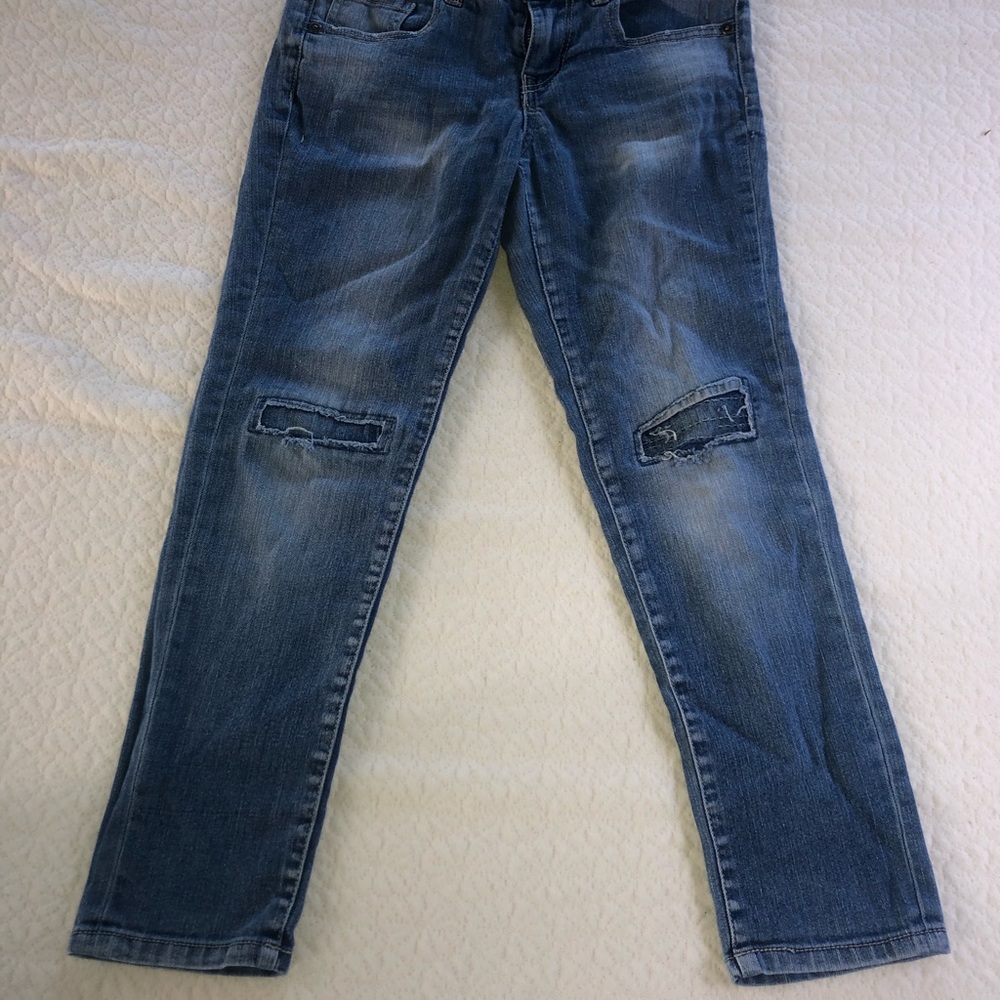 3/$20 Bundle Sale❗️One Pair Girls Boyfriend Jeans Sz 10 Regular Distressed Look